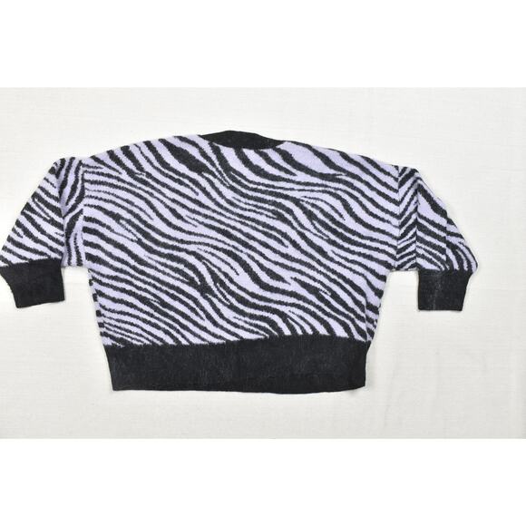 Torrid Women's Plus Size 4 Zebra Pattern Sweater Pullover Mohair Feel - Picture 2 of 8